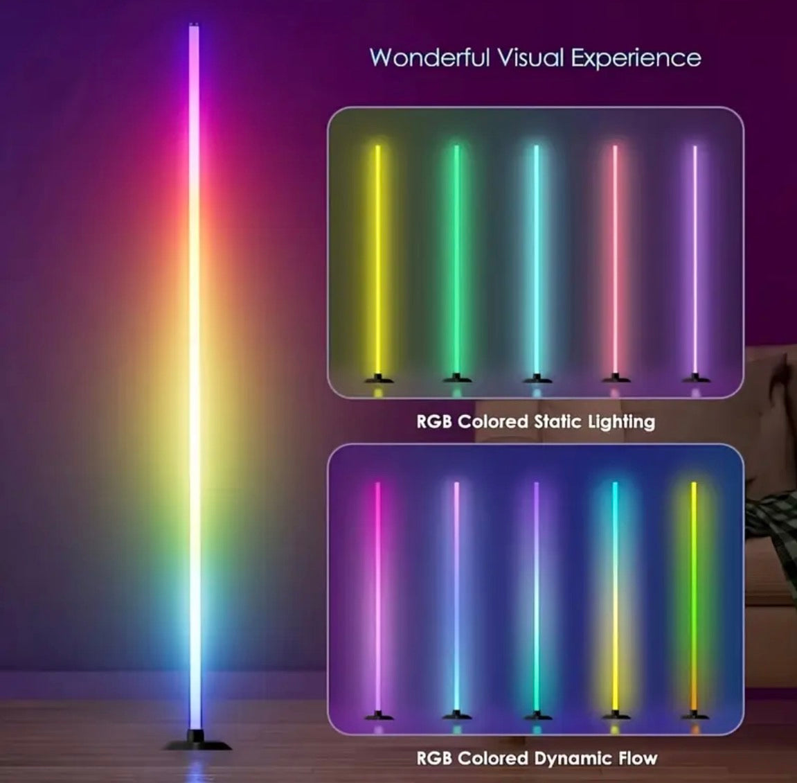 LED Bodenlampe mit Fernbedienung